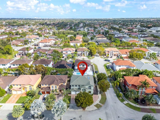 drone / aerial view featuring a residential view