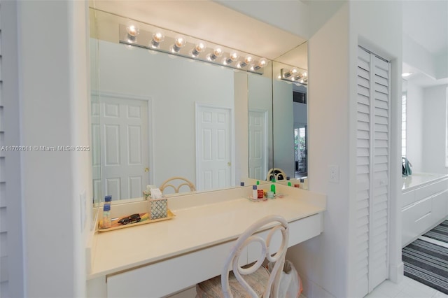 full bathroom featuring vanity