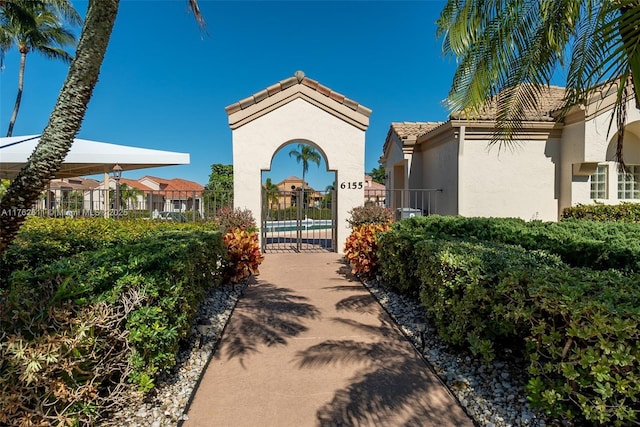 view of community with a gate