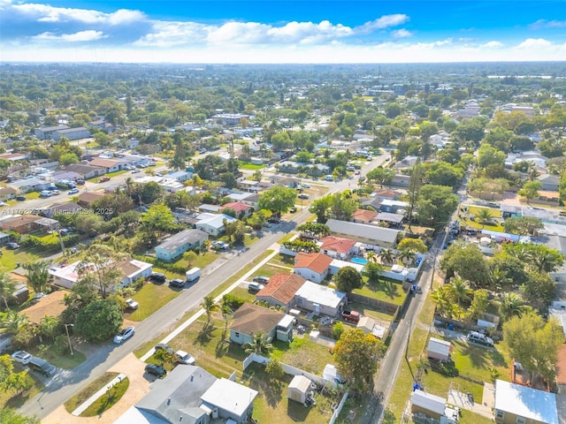 drone / aerial view with a residential view