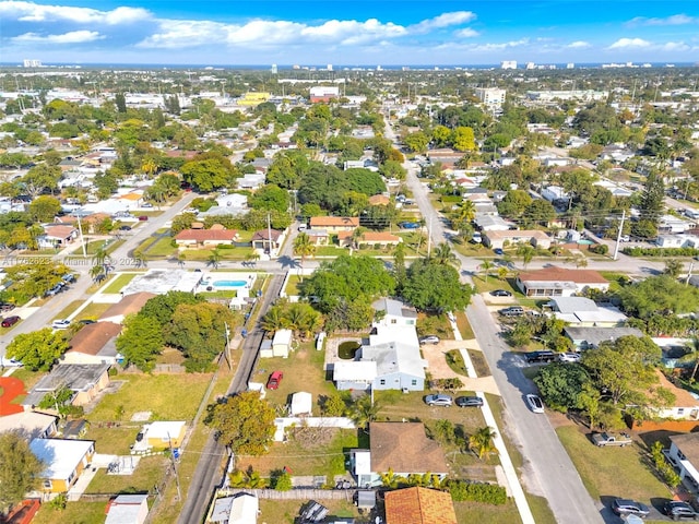 aerial view featuring a residential view