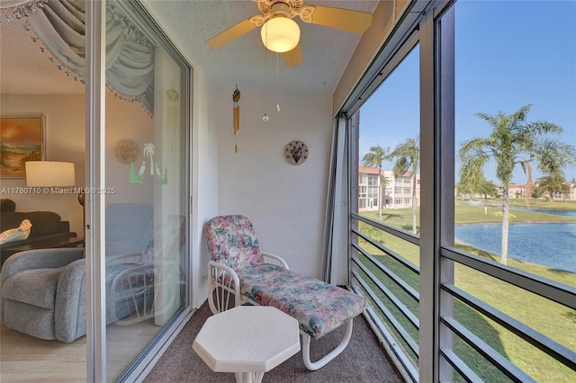 view of sunroom