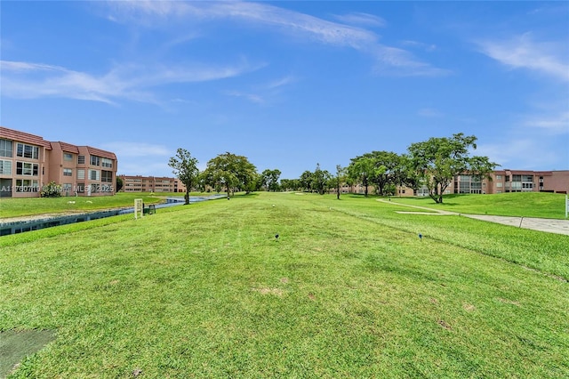 exterior space with a lawn