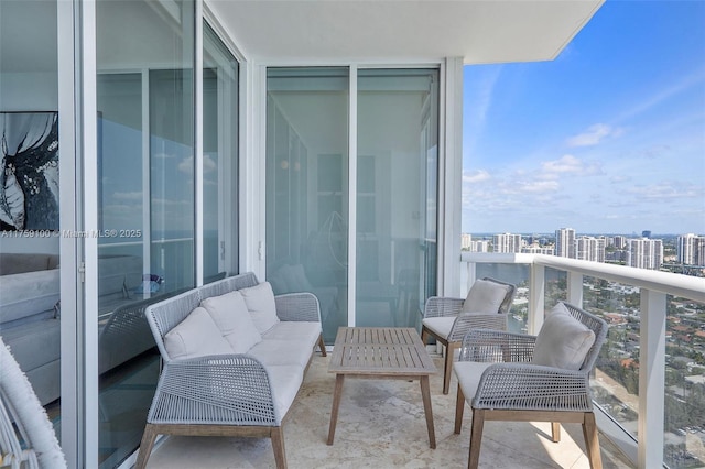 18201 Collins Ave Unit 4404, Sunny Isles Beach, FL 33160 - balcony featuring outdoor lounge area