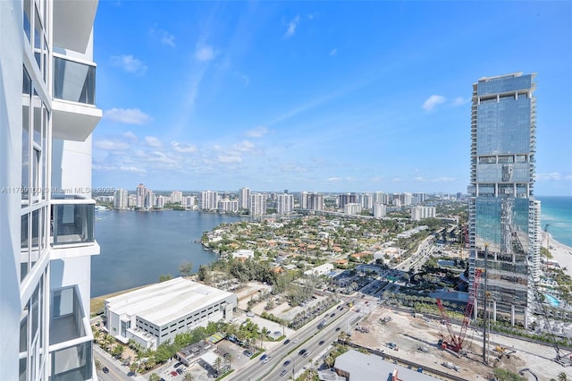 18201 Collins Ave Unit 4404, Sunny Isles Beach, FL 33160 - water view with nearby urban area