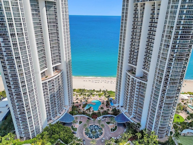 18201 Collins Ave Unit 4404, Sunny Isles Beach, FL 33160 - aerial view of expansive coastline and a pool