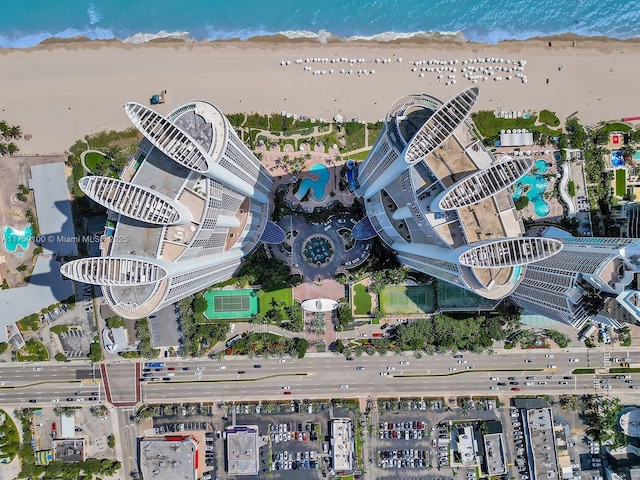 18201 Collins Ave Unit 4404, Sunny Isles Beach, FL 33160 - aerial overview of property's location with expansive beach