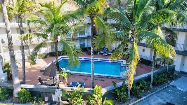 community pool featuring a patio