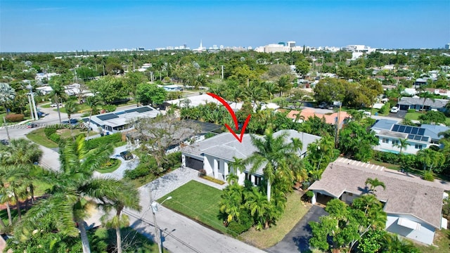 4440 NE 15th Ter, Oakland Park, FL 33334 - birds eye view of property featuring a city view