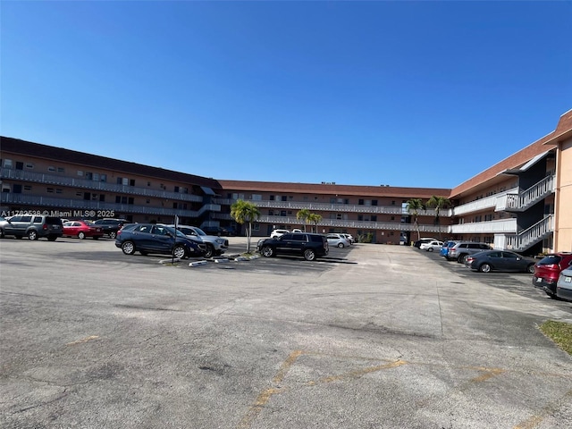 view of uncovered parking lot