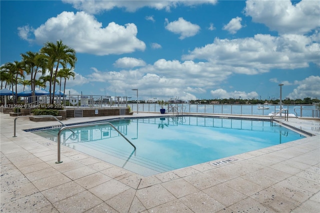 pool featuring a patio