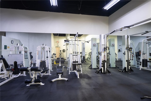 view of workout area