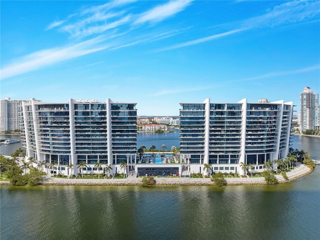 5500 Island Estates Dr Unit 604, Aventura, FL 33160 - water view featuring a view of city