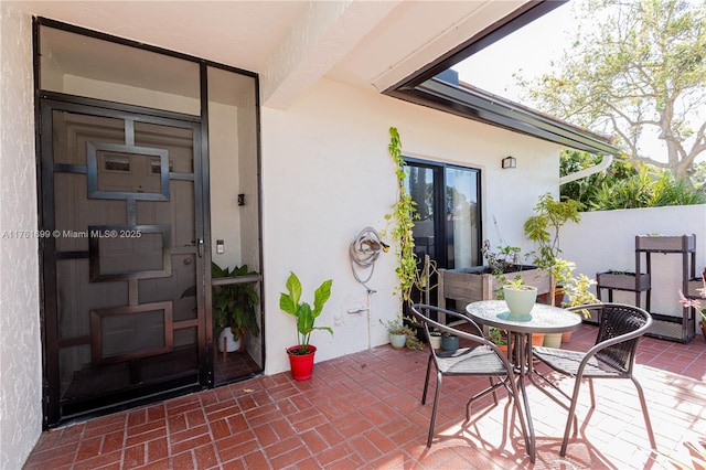 view of patio / terrace with fence