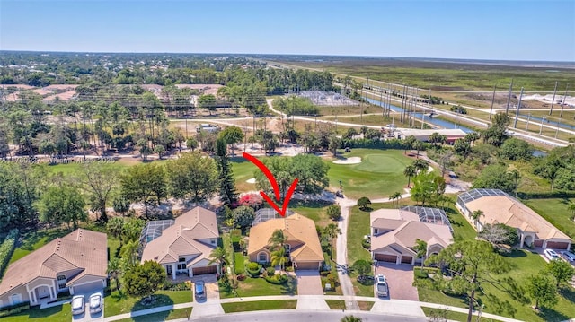 birds eye view of property featuring a residential view