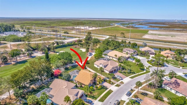 birds eye view of property featuring a residential view