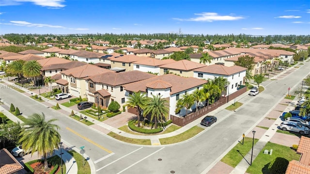 aerial view featuring a residential view