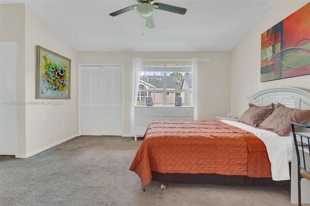 12140 Bruceton Way Unit 102, Orlando, FL 32828 - carpeted bedroom with baseboards and ceiling fan