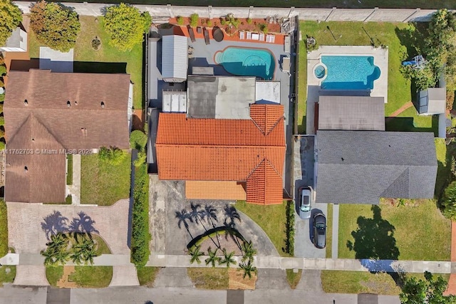 birds eye view of property