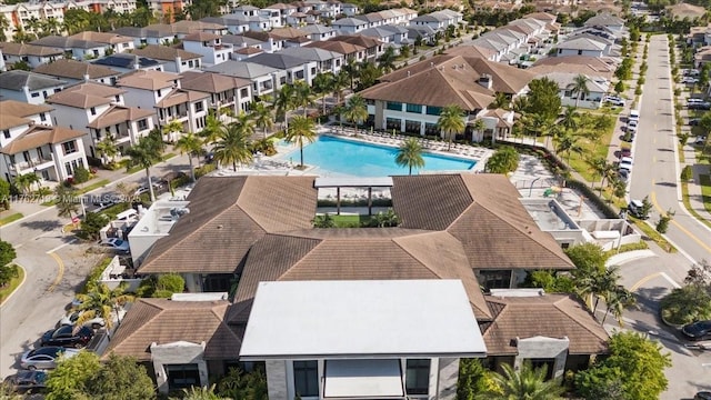 drone / aerial view featuring a residential view