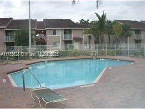 pool with fence