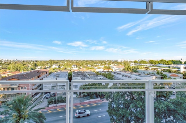 view of balcony