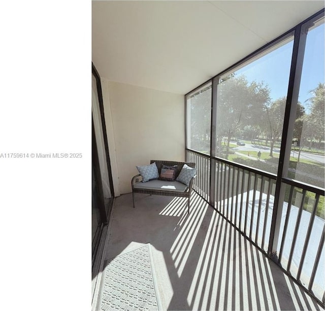 sunroom / solarium featuring a wealth of natural light