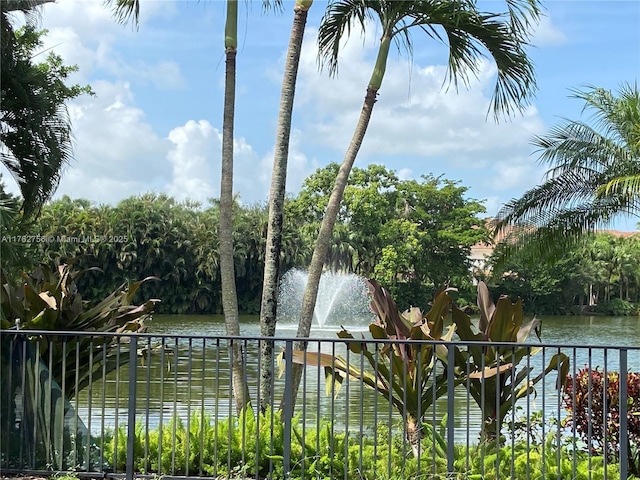 view of water feature