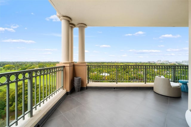 view of balcony