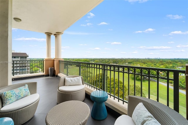 view of balcony