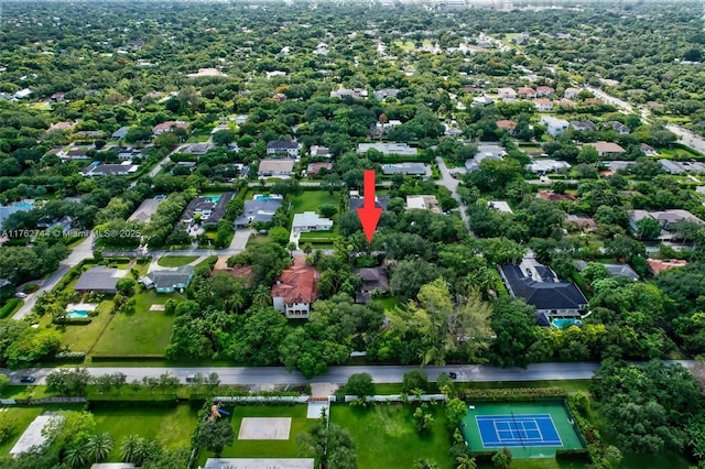 bird's eye view featuring a residential view