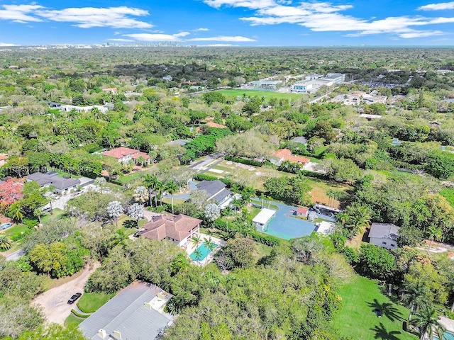 drone / aerial view featuring a residential view