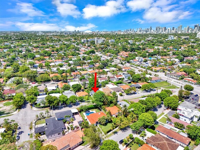 2261 SW 26th St, Miami, FL 33133 - view of property location with city skyline