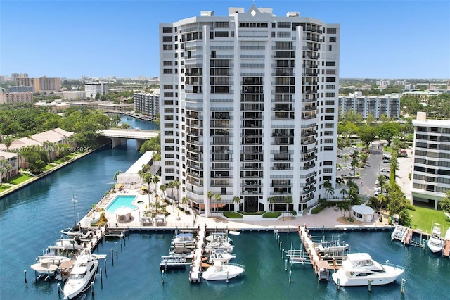 300 Three Islands Blvd Unit 518, Hallandale Beach, FL 33009 - view of property with a water view and a city view
