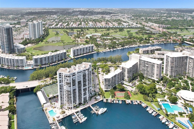 300 Three Islands Blvd Unit 518, Hallandale Beach, FL 33009 - drone / aerial view of a nearby body of water