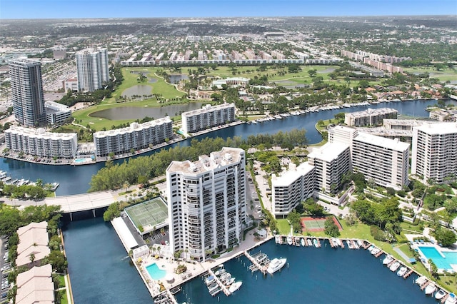 300 Three Islands Blvd Unit 518, Hallandale Beach, FL 33009 - aerial view of property's location with a nearby body of water