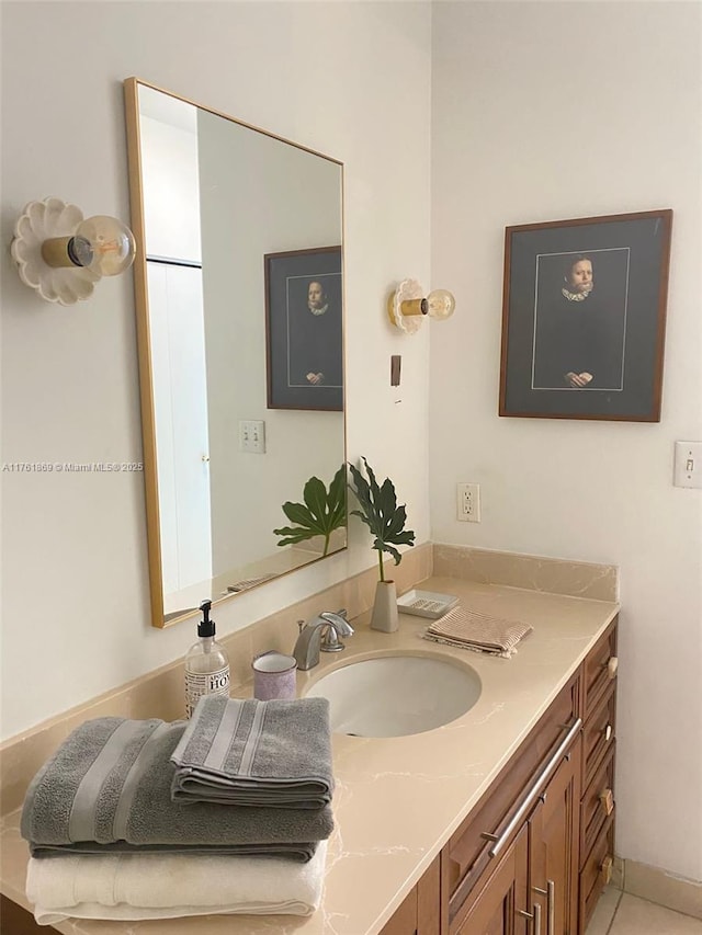 bathroom featuring vanity