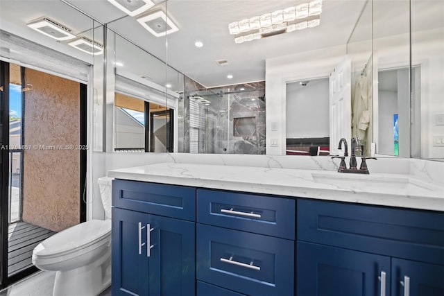 11696 NW 20th Dr Unit 11696, Coral Springs, FL 33071 - bathroom with toilet, a shower stall, and vanity