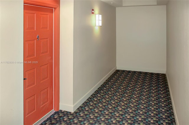 hall with baseboards