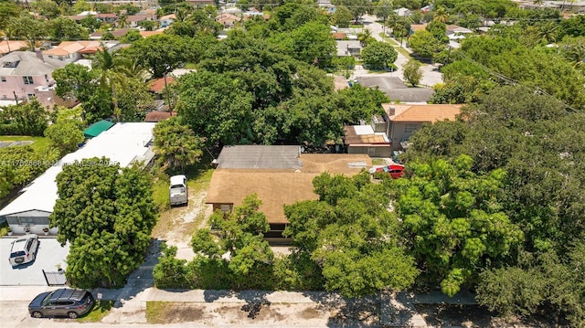 drone / aerial view with a residential view