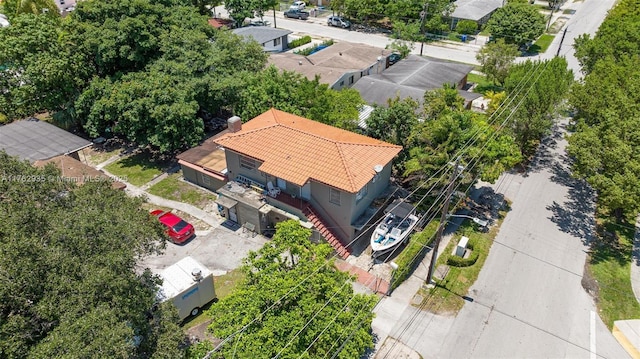 drone / aerial view featuring a residential view