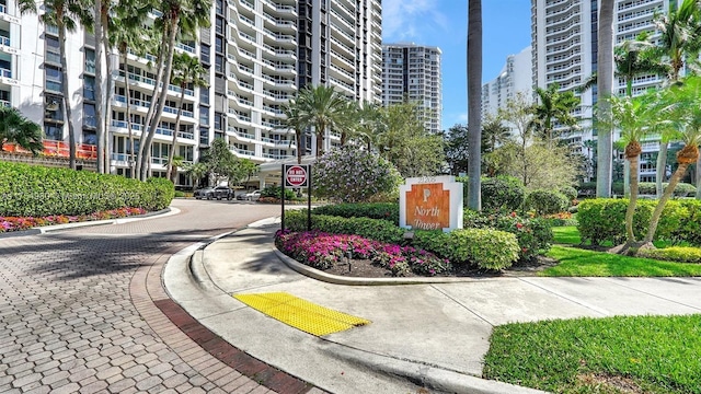 view of property's community with a view of city