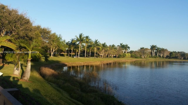 view of water feature