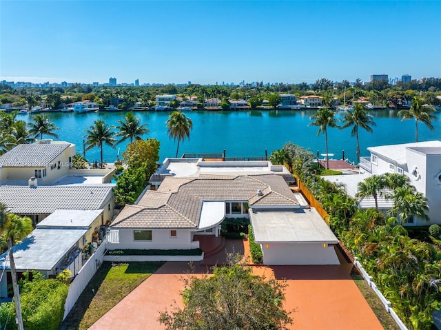 1690 Daytonia Rd, Miami Beach, FL 33141 - aerial view of property and surrounding area featuring a nearby body of water