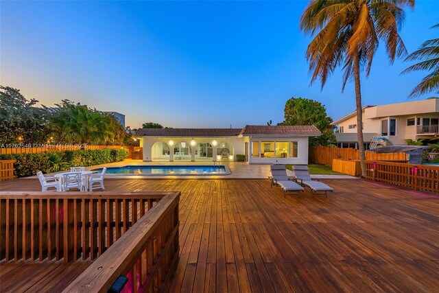 1690 Daytonia Rd, Miami Beach, FL 33141 - deck with an outdoor pool