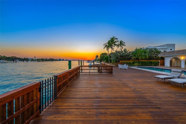1690 Daytonia Rd, Miami Beach, FL 33141 - dock area featuring a water view