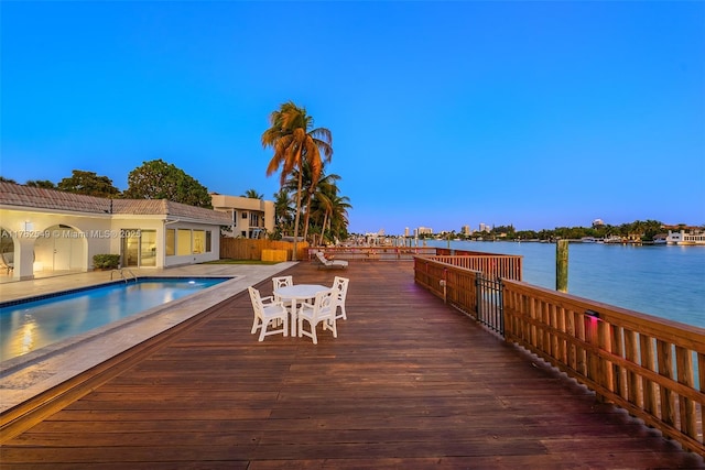 1690 Daytonia Rd, Miami Beach, FL 33141 - swimming pool featuring a water view