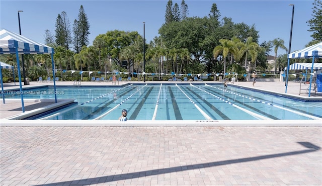 pool with fence