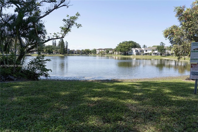 view of water feature