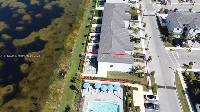 birds eye view of property featuring a residential view